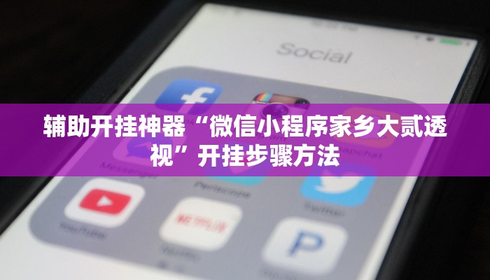 辅助开挂神器“微信小程序家乡大贰透视”开挂步骤方法