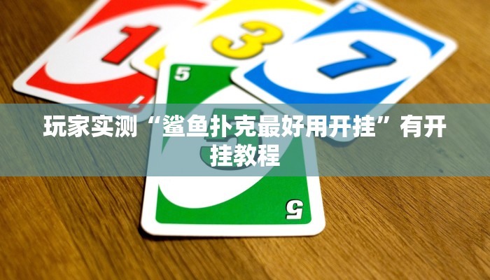 玩家实测“鲨鱼扑克最好用开挂”有开挂教程