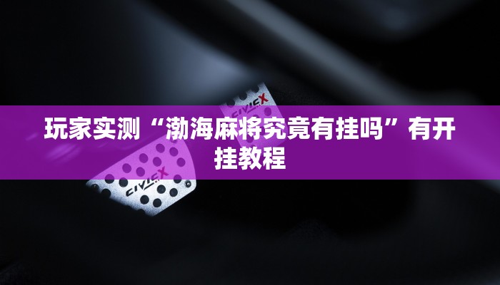 玩家实测“渤海麻将究竟有挂吗”有开挂教程