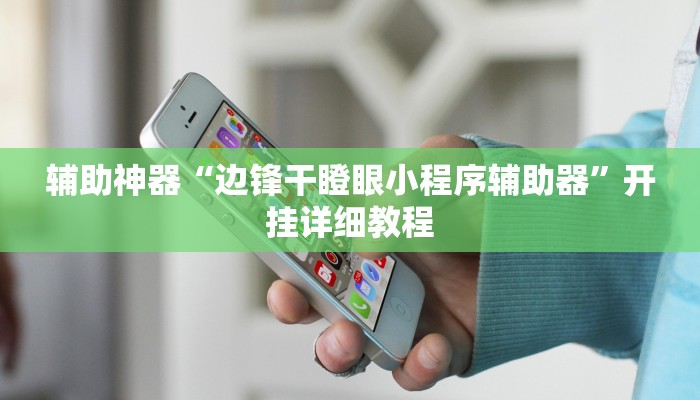 辅助神器“边锋干瞪眼小程序辅助器”开挂详细教程