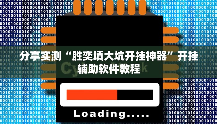 分享实测“胜奕填大坑开挂神器”开挂辅助软件教程