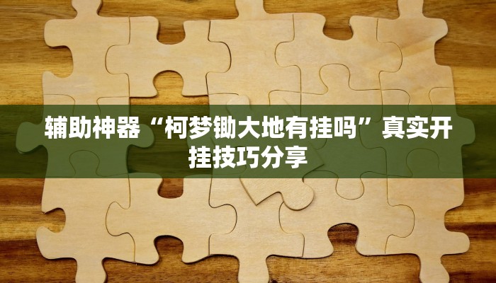 辅助神器“柯梦锄大地有挂吗”真实开挂技巧分享