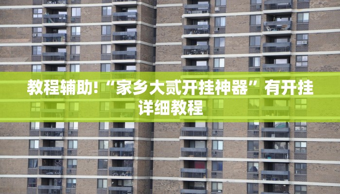 教程辅助!“家乡大贰开挂神器”有开挂详细教程 教程辅助!“家乡大贰开挂神器”有开挂详细教程