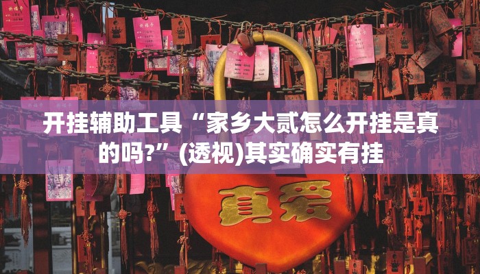 开挂辅助工具“家乡大贰怎么开挂是真的吗?”(透视)其实确实有挂