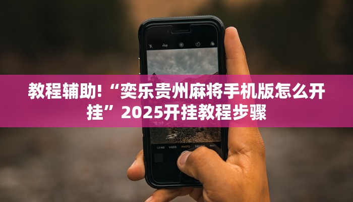 教程辅助!“奕乐贵州麻将手机版怎么开挂”2025开挂教程步骤